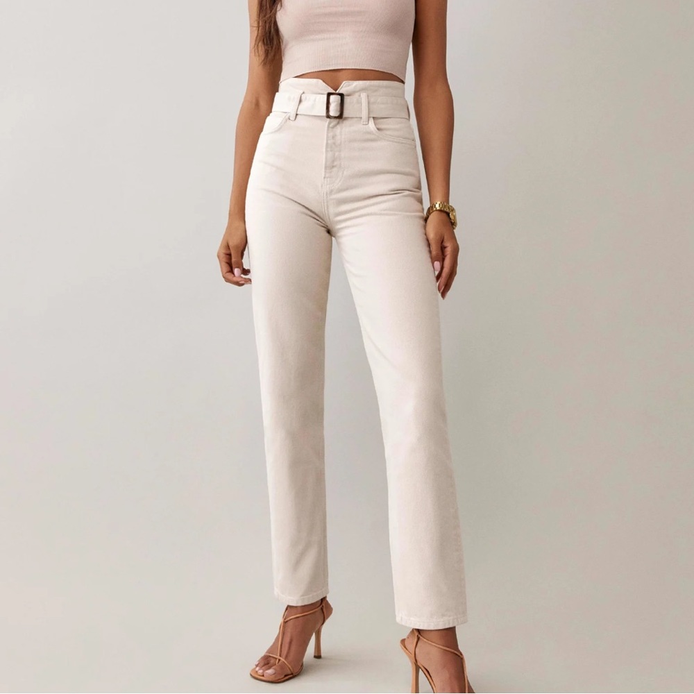 Reformation Cynthia High Rise Straight Jeans